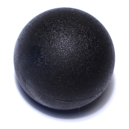 MIDWEST FASTENER 8mm-1.25 x 40mm Black Plastic Coarse Thread Ball Knobs 4PK 78186